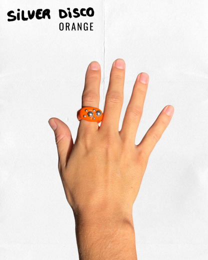 Silver Disco orange