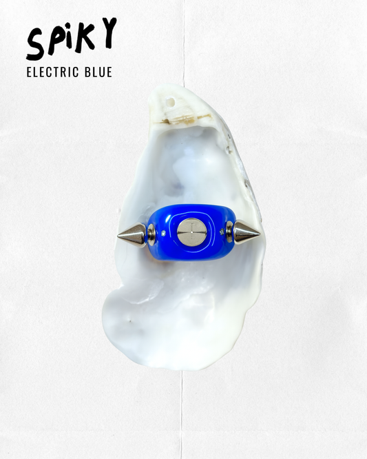 Spiky electric blue