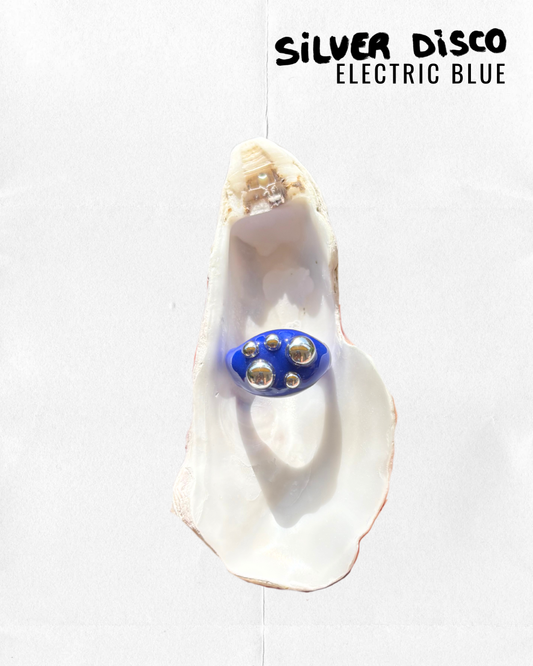 Silver Disco blue