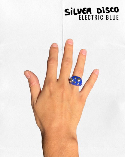 Silver Disco blue
