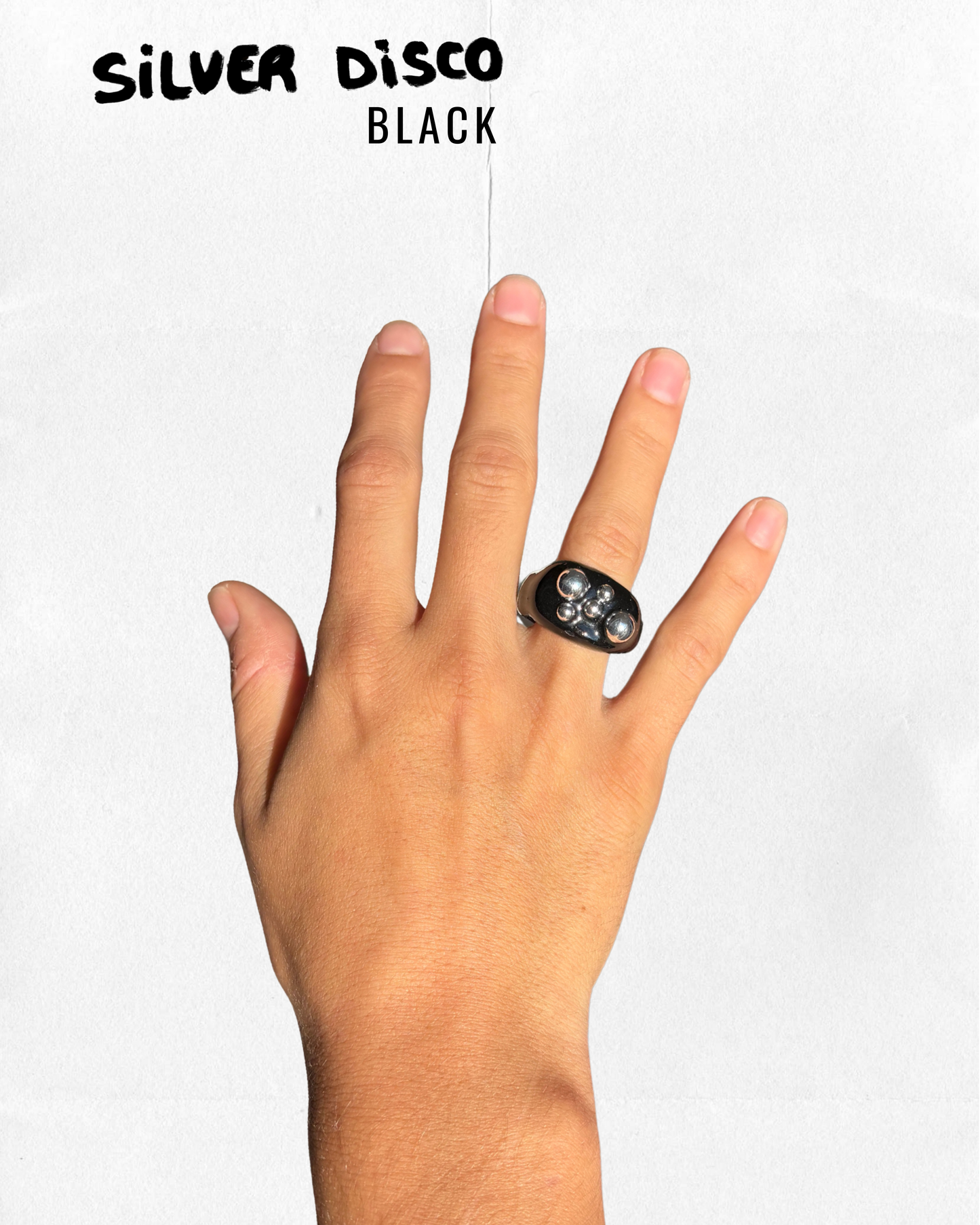 Silver Disco black