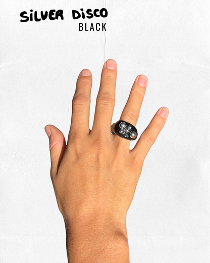 Silver Disco black