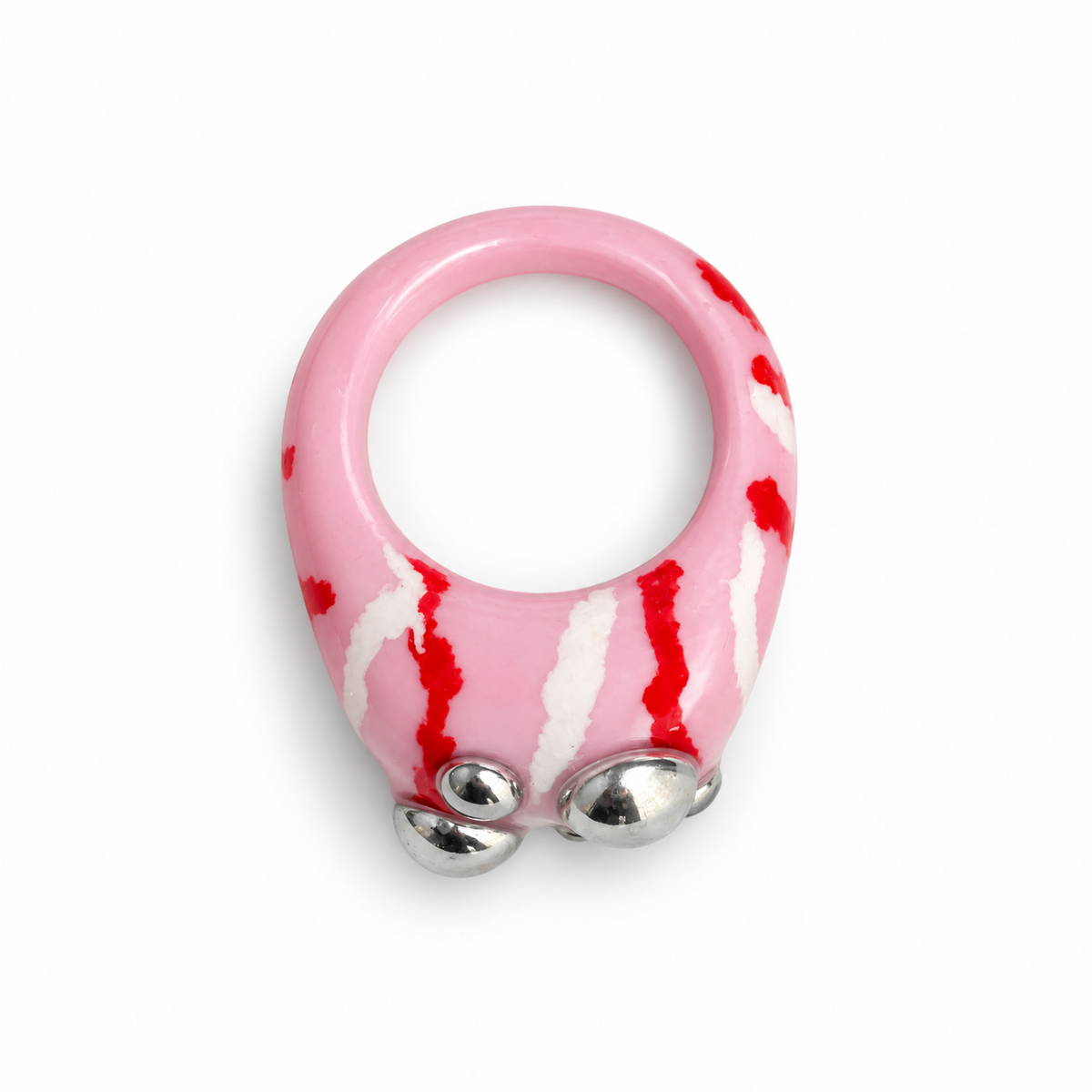 SILVER DISCO STRIPES PINK